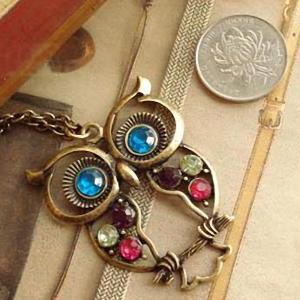 Owl Necklace,