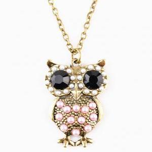 , Owl Necklace, Owl Necklace Jewelry, Owl,..