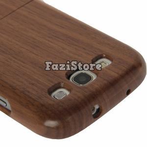 Detachable Mahogany Wood Case, Samsung Galaxy S3..